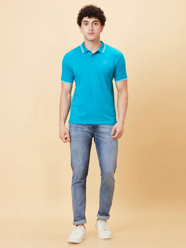 Being Human Men Slim Fit Denim-Light Tone