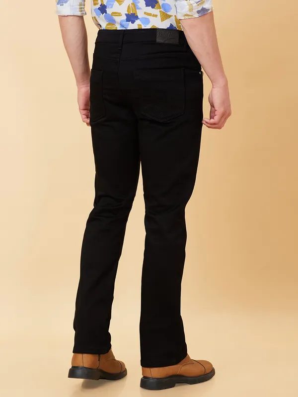 Being Human Clothing Men Boot Cut Fit Denim-Black Tone