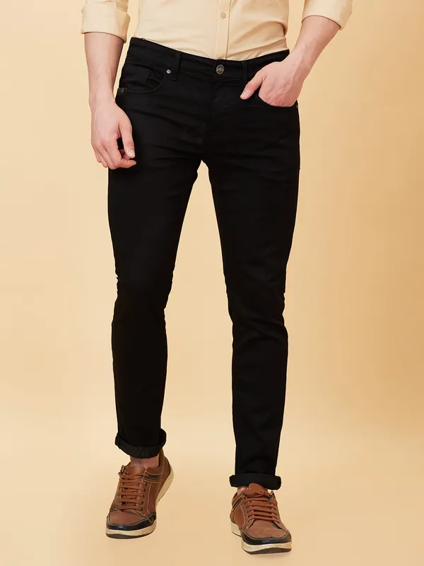 Being Human Men Skinny Fit Denim-Black Tone