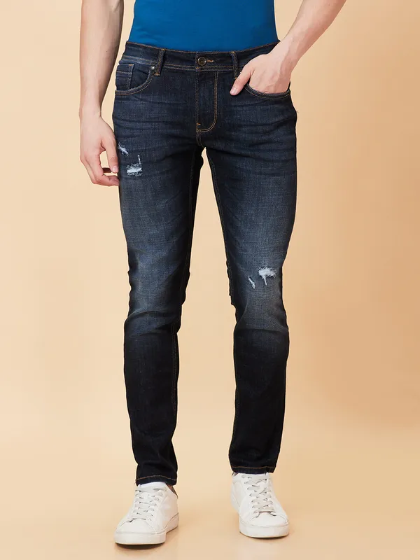 Being Human Men Skinnyfit Denim-Dark Tone