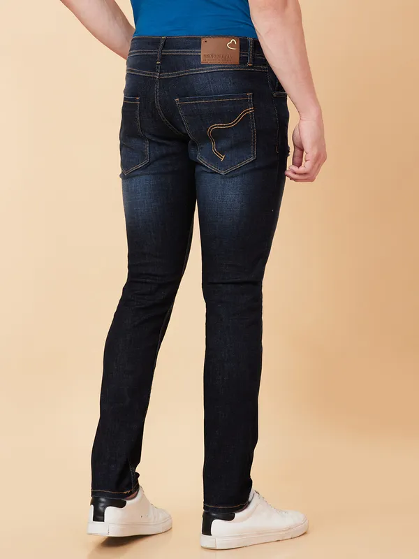 Being Human Men Skinnyfit Denim-Dark Tone