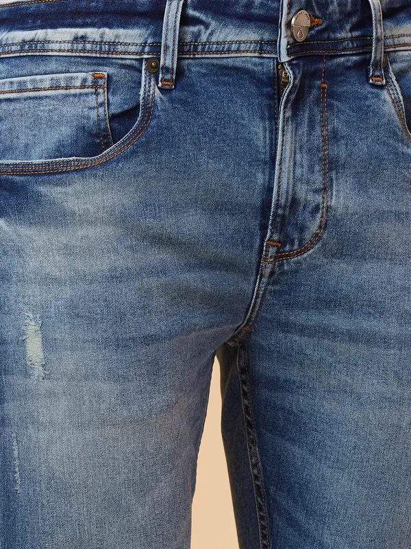 Being Human Men Slim Fit Denim-Mid Tone