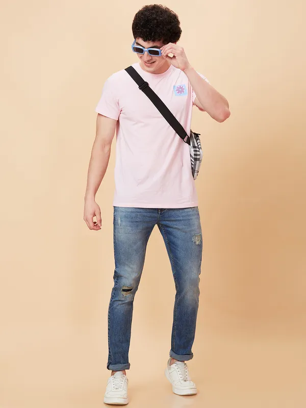 Being Human Men Slim Fit Denim-Mid Tone