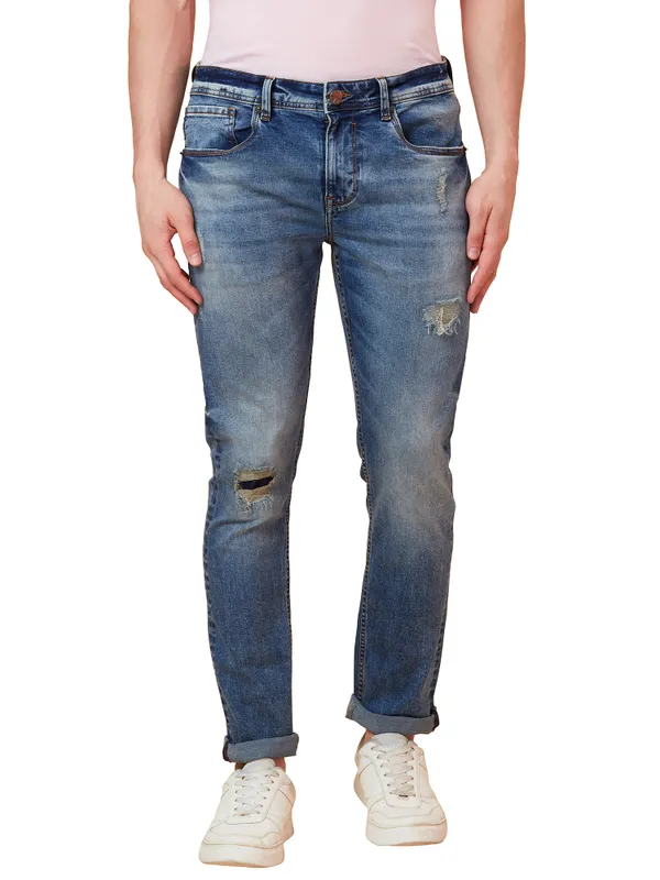 Blue Jeans Mens Ultra Low Rise Skinny Jeans Men's 513 Blue Slim