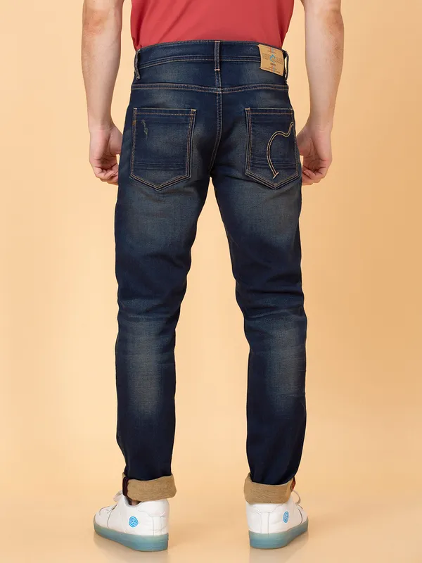 Being Human Clothing Men Slim Fit Denim-Dark Tone