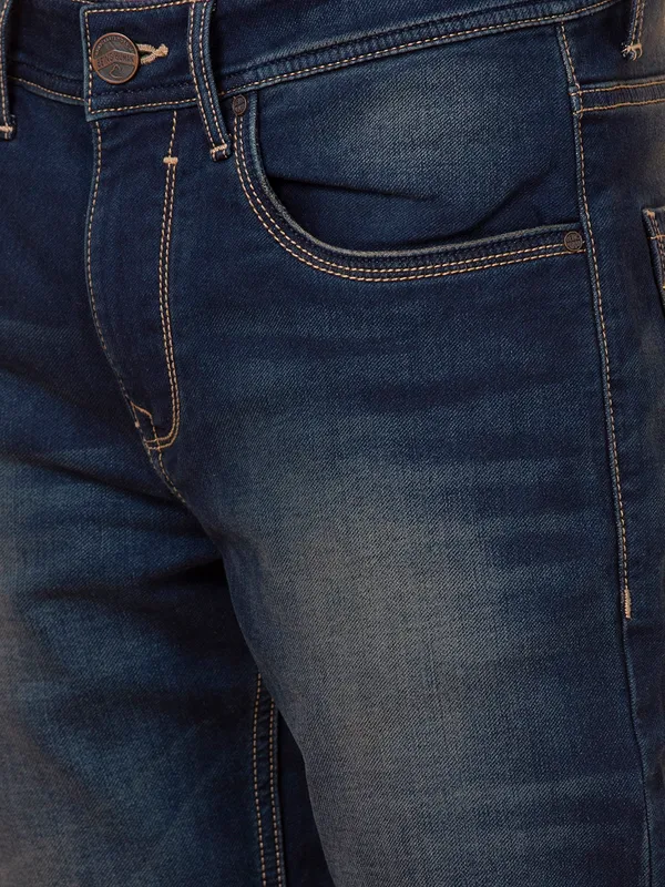 Being Human Clothing Men Slim Fit Denim-Dark Tone