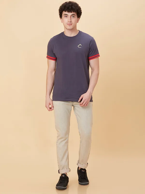 Being Human Men Straight Fit Denim-Babe Pink
