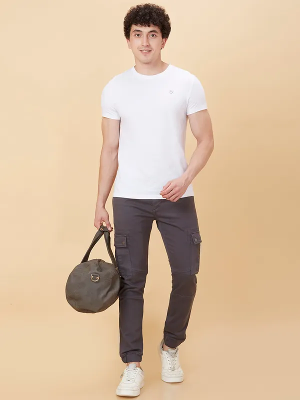 Being Human Men Jogger Fit Denim-Charcoal