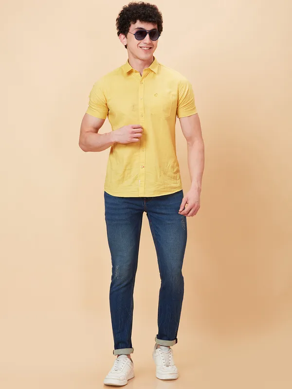 Being Human Men Slim Fit Denim-Mid Tone