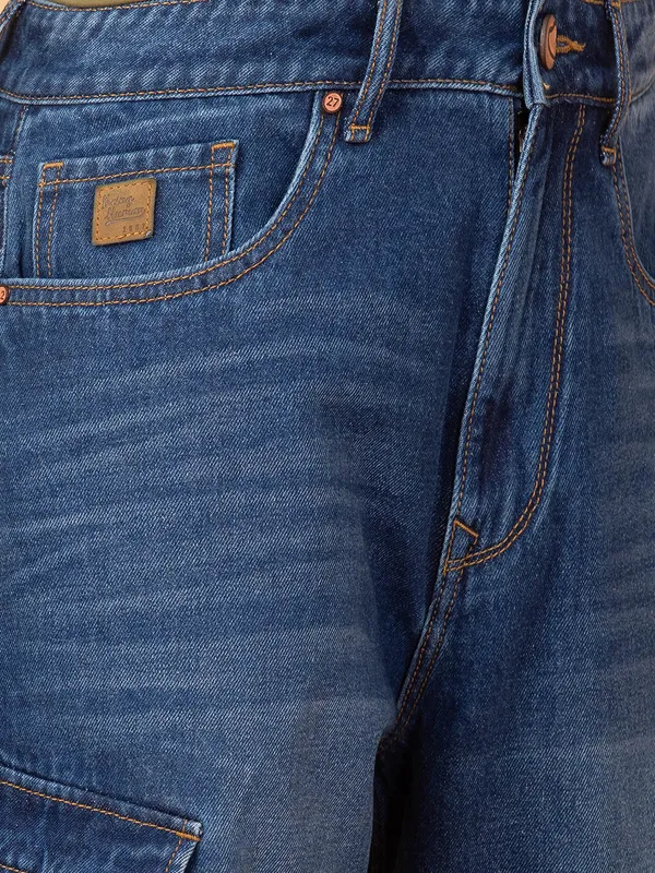 Being Human Clothing Mens-Bottom Denim Dark Tone
