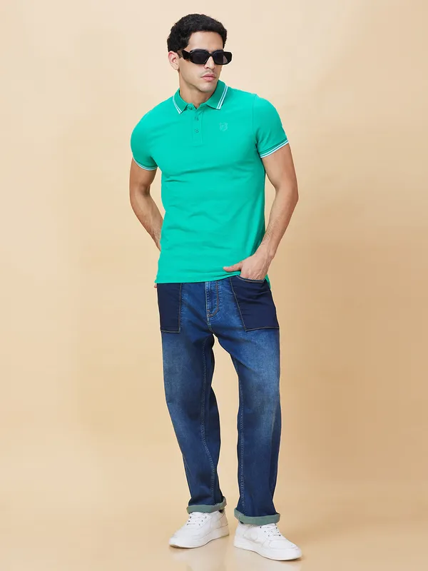 Being Human Clothing Mens-Bottom Denim Dark Tone