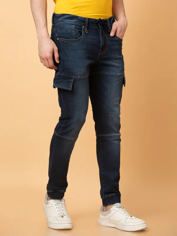 Being Human Mens-Bottom Joggers Dark Tone