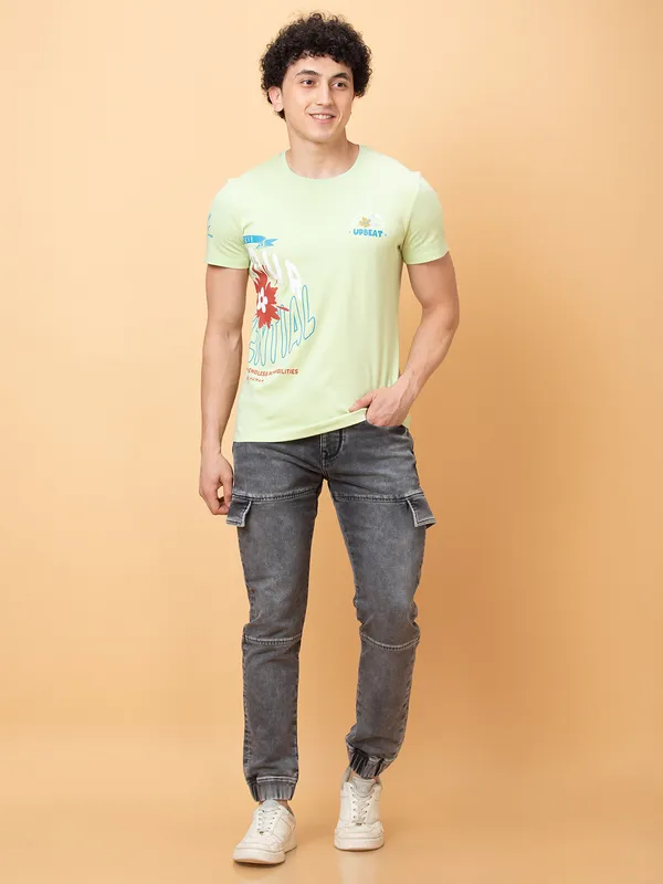 Being Human Mens-Bottom Joggers Grey Tone