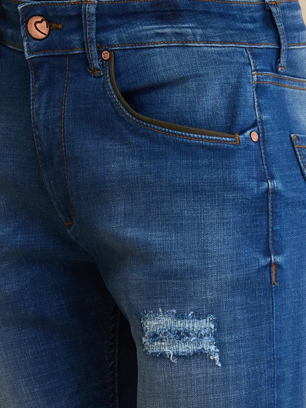 Being Human Clothing Mens-Bottom Denim Mid Tone