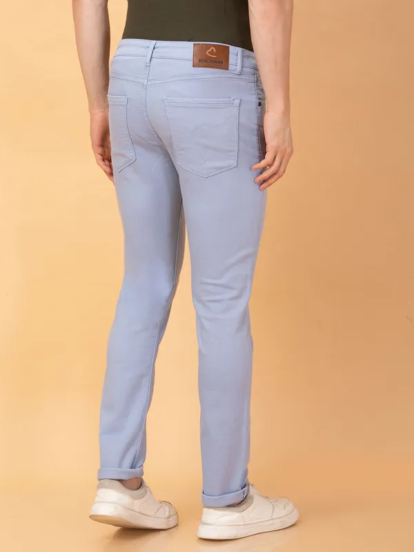 Being Human Mens-Bottom Denim Blue