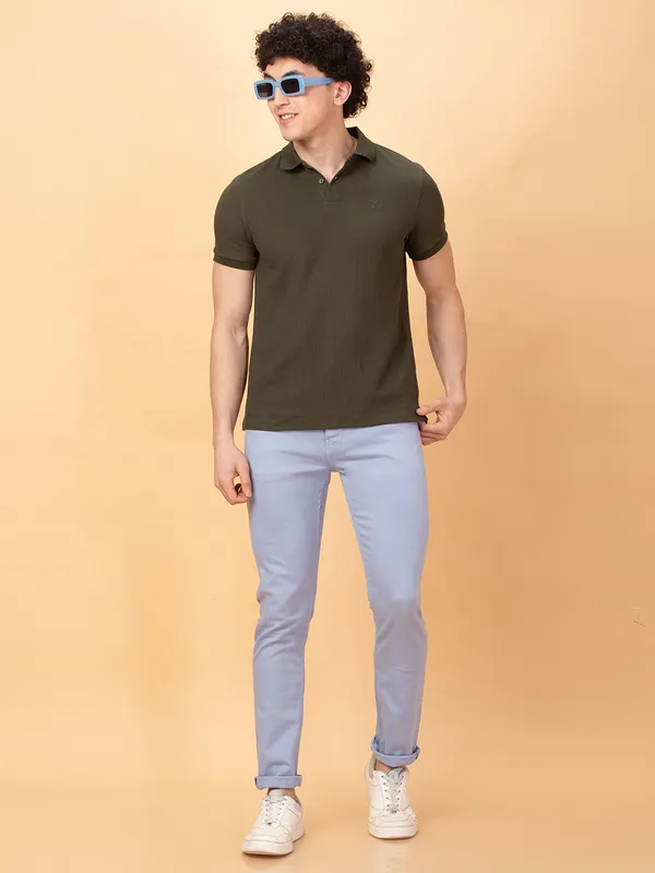 Being Human Mens-Bottom Denim Blue