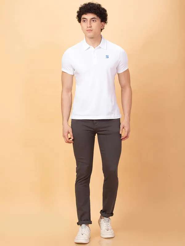 Being Human Mens-Bottom Denim Charcoal