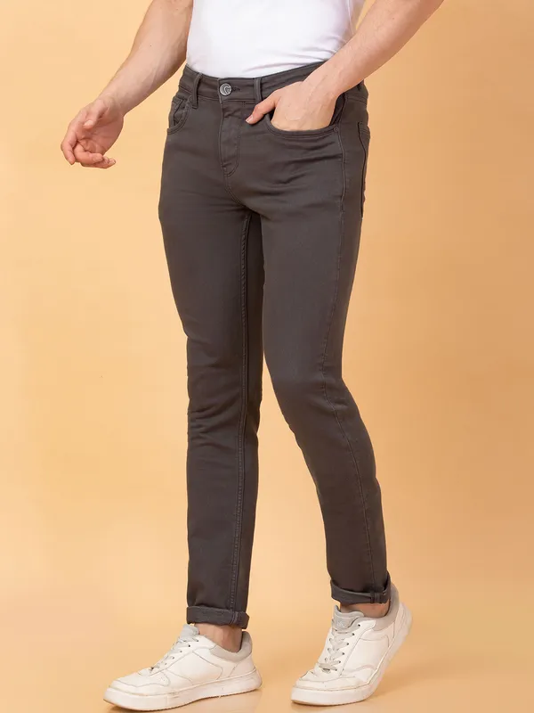 Being Human Mens-Bottom Denim Charcoal