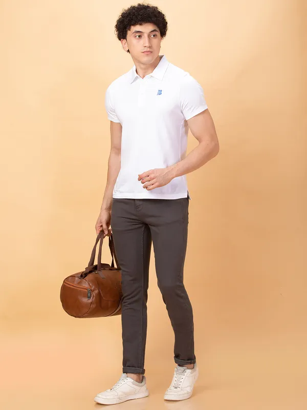 Being Human Mens-Bottom Denim Charcoal