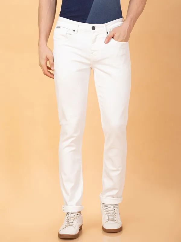 Being Human Mens-Bottom Denim Ivory