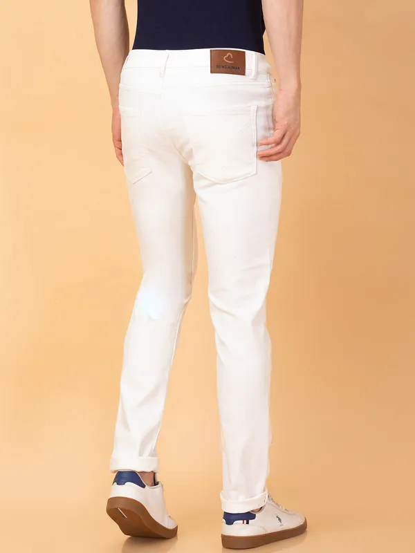 Being Human Mens-Bottom Denim Ivory