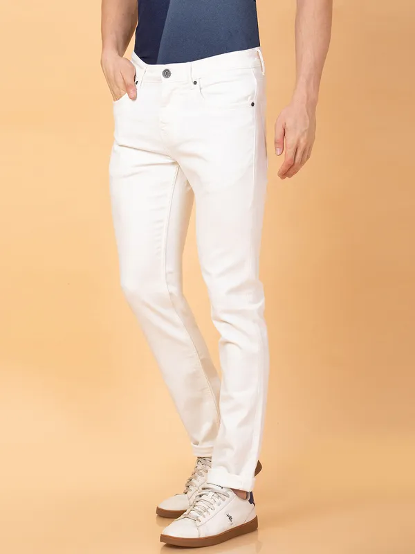 Being Human Mens-Bottom Denim Ivory