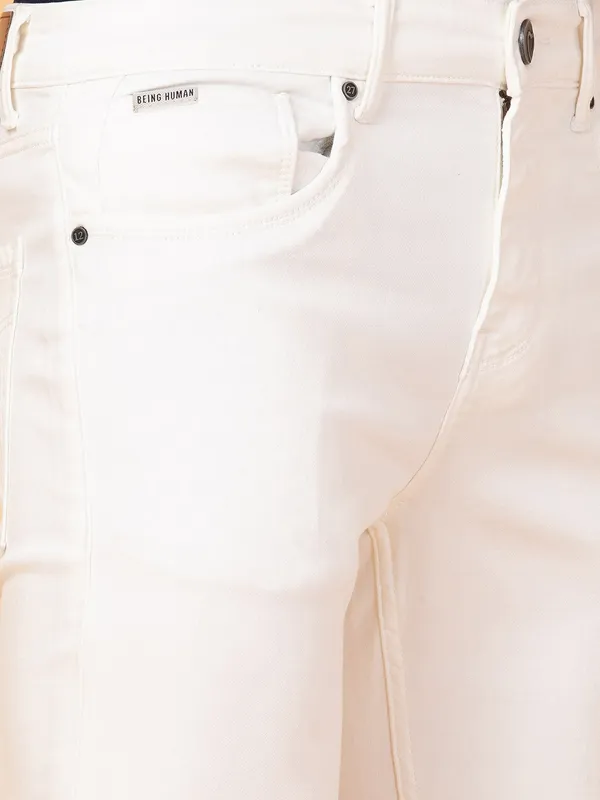 Being Human Mens-Bottom Denim Ivory