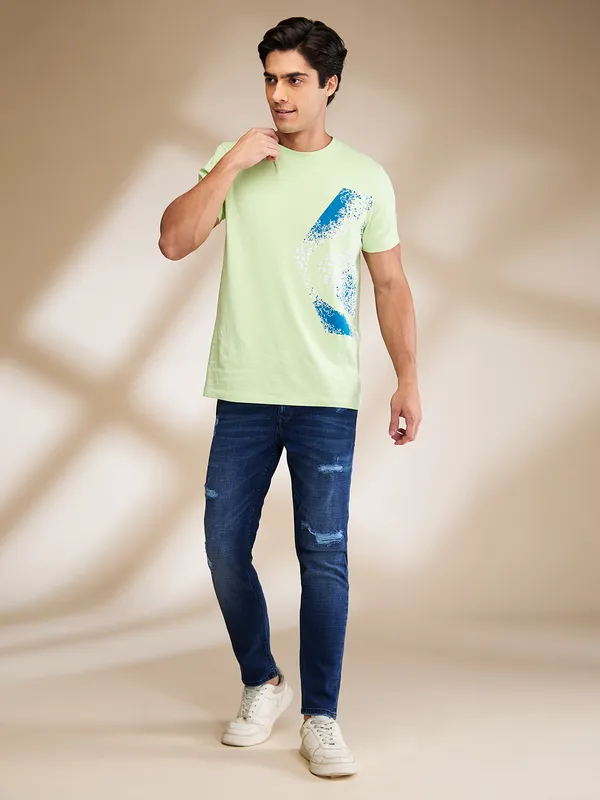 Being Human Mens-Bottom Denim Dark Tone