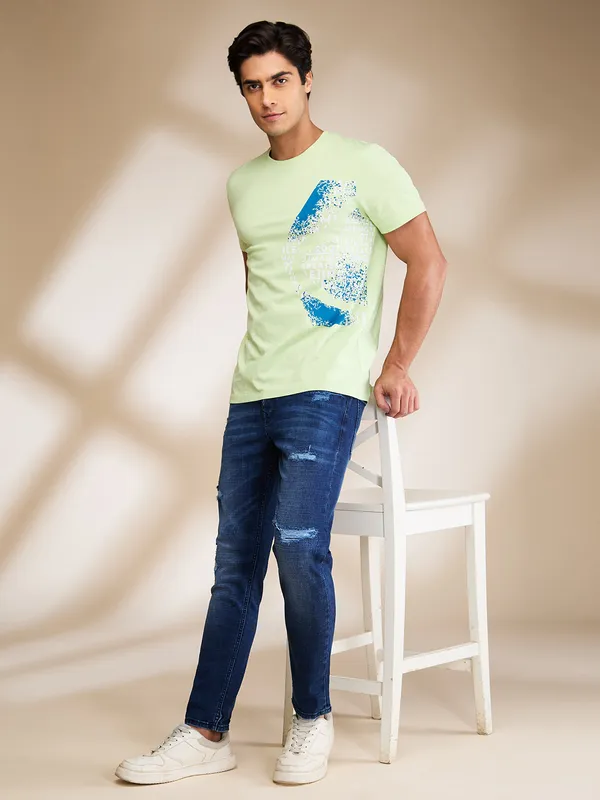 Being Human Mens-Bottom Denim Dark Tone