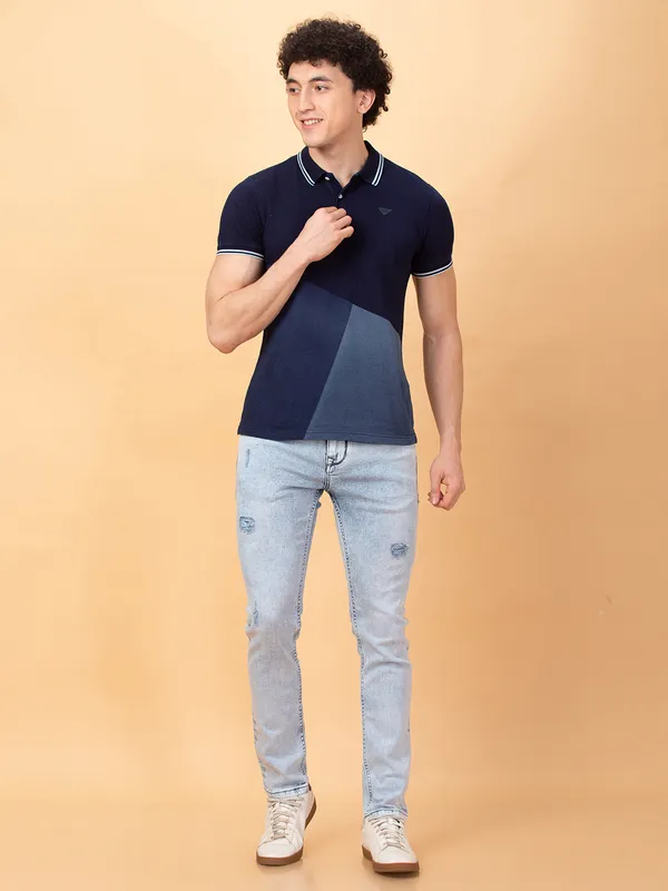 Being Human Clothing Mens-Bottom Denim Light Tone