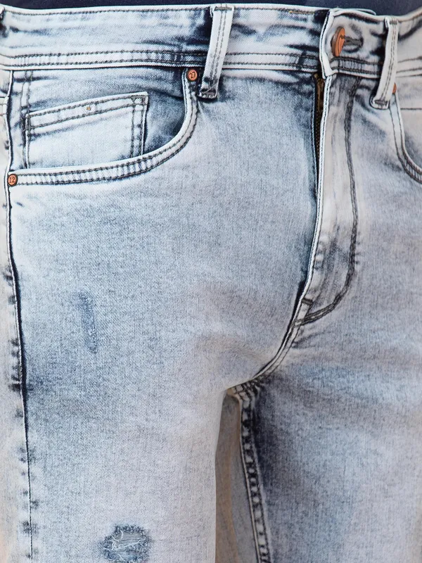 Being Human Clothing Mens-Bottom Denim Light Tone