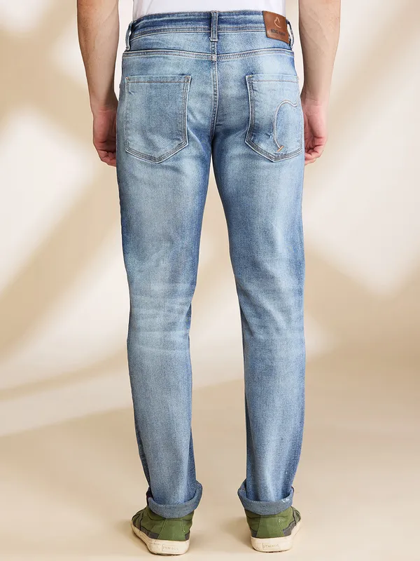 Being Human Mens-Bottom Denim Mid Tone