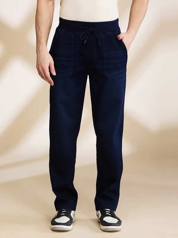 Being Human Clothing Mens-Bottom Joggers Dark Tone