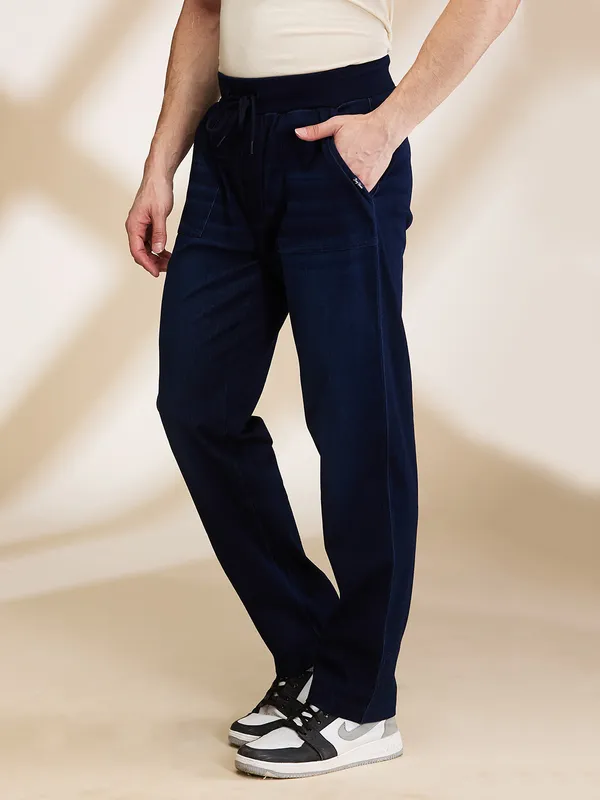 Being Human Clothing Mens-Bottom Joggers Dark Tone