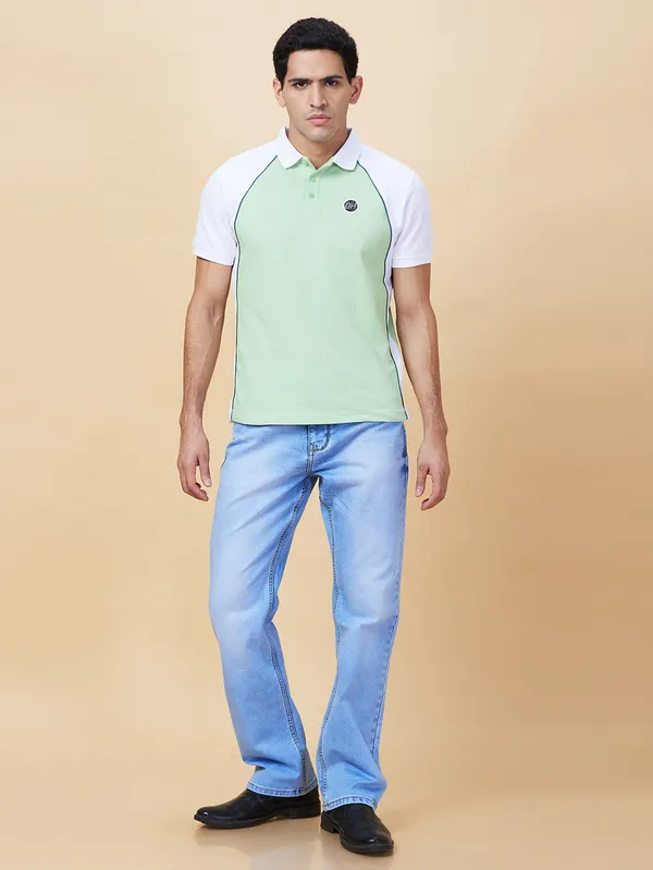 Being Human Clothing Mens-Bottom Denim Light Tone