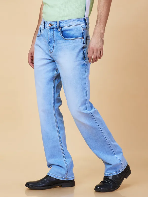 Being Human Clothing Mens-Bottom Denim Light Tone
