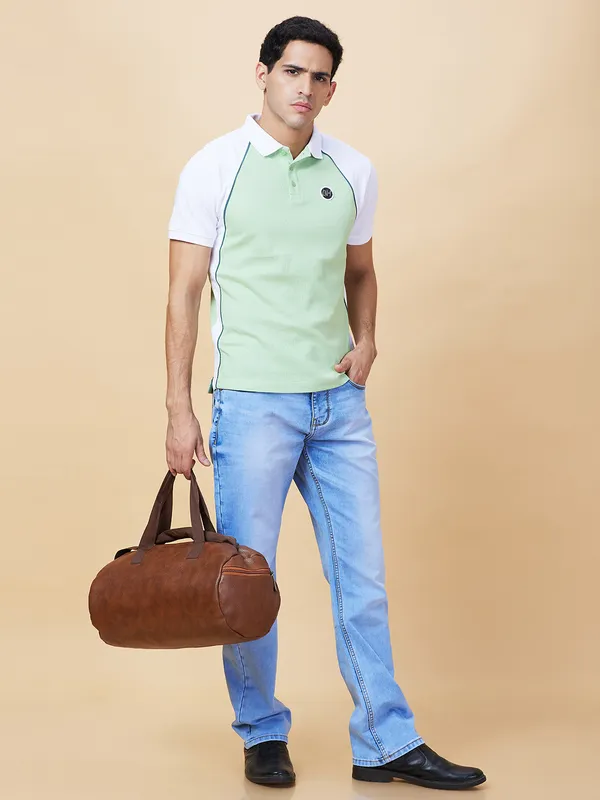 Being Human Clothing Mens-Bottom Denim Light Tone