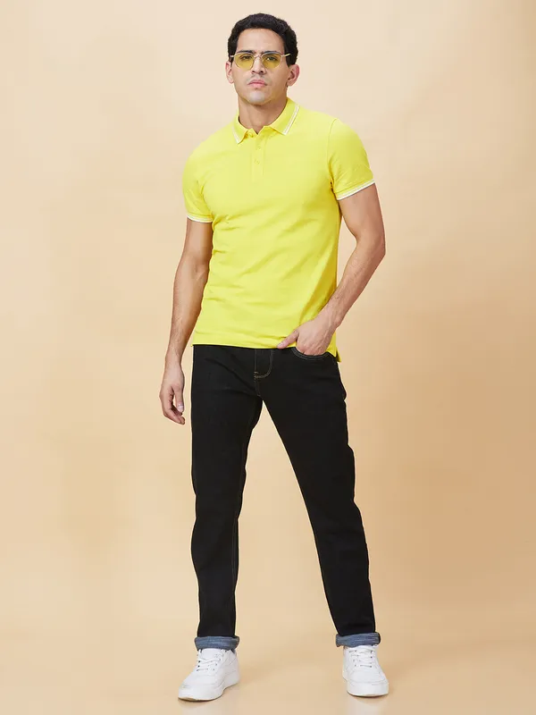Being Human Clothing Mens-Bottom Denim Black Tone
