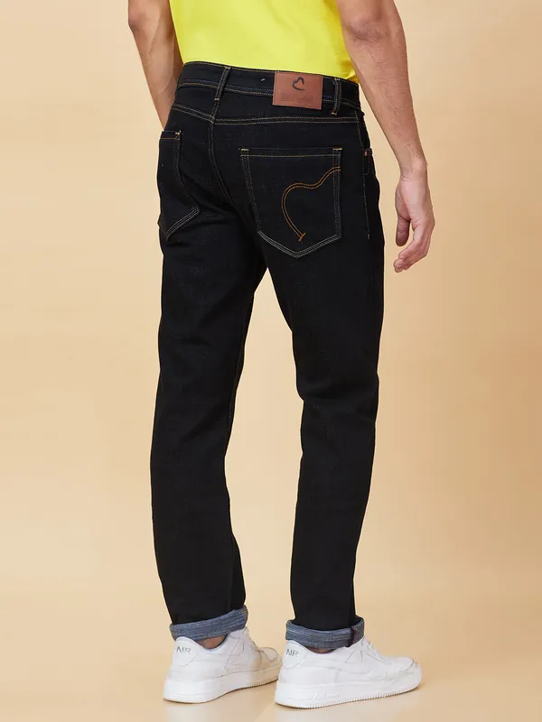 Being Human Clothing Mens-Bottom Denim Black Tone