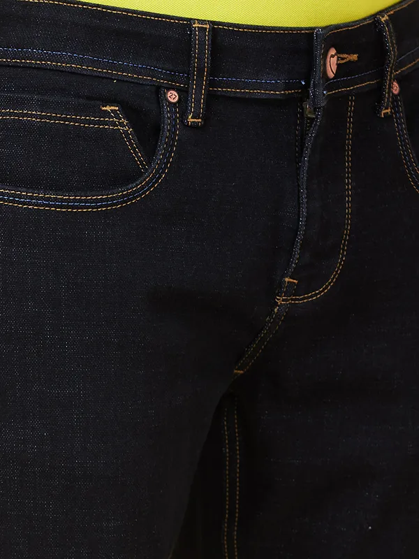 Being Human Clothing Mens-Bottom Denim Black Tone