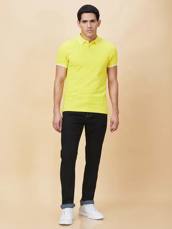 Being Human Clothing Mens-Bottom Denim Black Tone