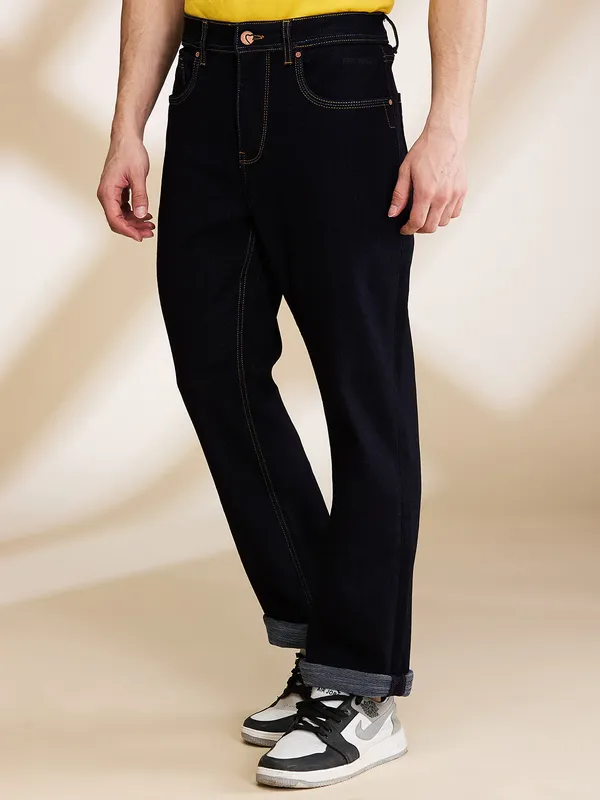 Being Human Mens-Bottom Denim Dark Tone