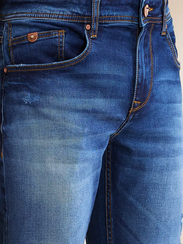 Being Human Clothing Mens-Bottom Denim Dark Tone