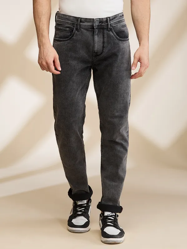 Being Human Mens-Bottom Denim Grey Tone