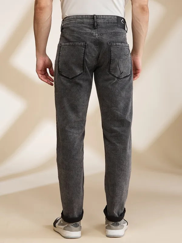 Being Human Mens-Bottom Denim Grey Tone