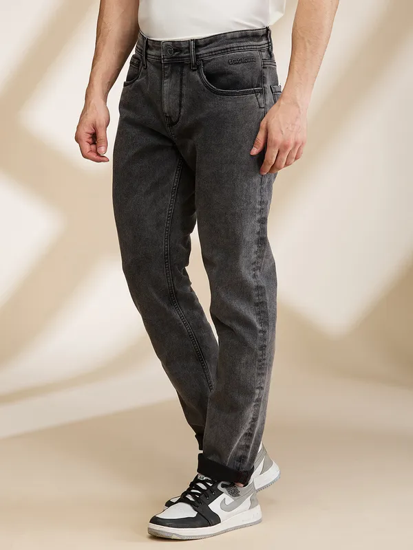Being Human Mens-Bottom Denim Grey Tone