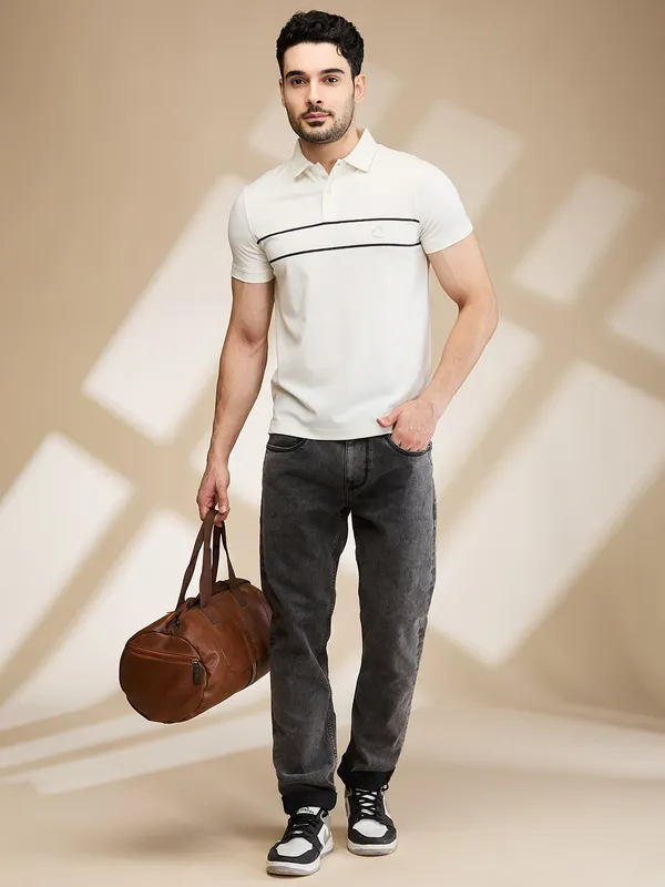 Being Human Mens-Bottom Denim Grey Tone