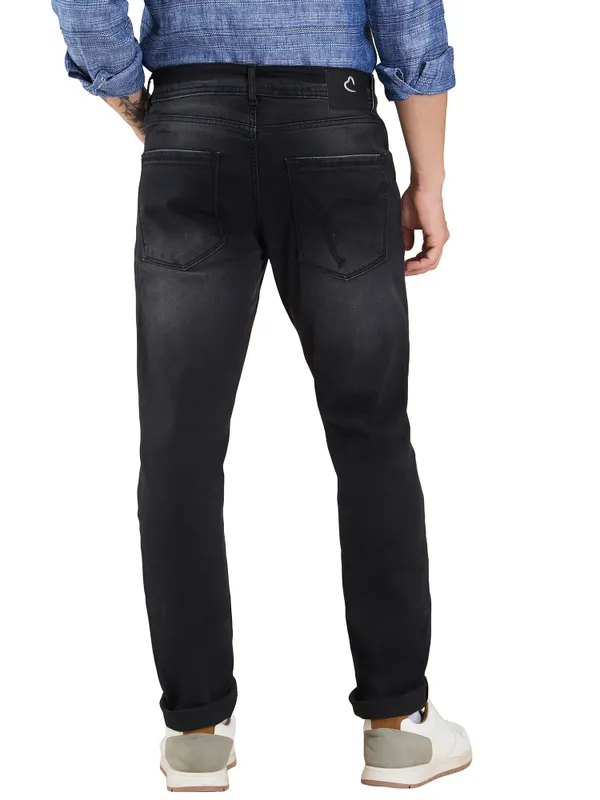 Being Human Clothing Men Black Solid Jeans