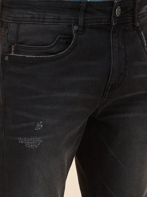 Being Human Clothing Men Black Solid Jeans