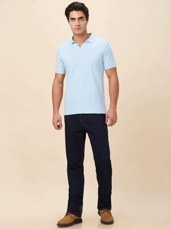 Being Human Clothing Men Blue Solid Jeans